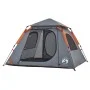 Tienda de campaña iglú 4 personas apertura rápida gris/naranja by , tents - Ref: Foro24-4004145, Price: 123,46 €, Discount: %