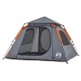 Tienda de campaña iglú 4 personas apertura rápida gris/naranja by , tents - Ref: Foro24-4004145, Price: 109,46 €, Discount: %
