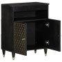 Armario auxiliar madera maciza de mango 60x33x75 cm de , Aparadores - Ref: Foro24-358345, Precio: 77,61 €, Descuento: %