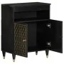 Armario auxiliar madera maciza de mango 60x33x75 cm by , Sideboards - Ref: Foro24-358345, Price: 77,08 €, Discount: %