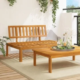Sofá central de palets para jardín madera maciza de acacia by , Outdoor sofas - Ref: Foro24-365845, Price: 133,89 €, Discount: %