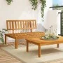 Sofá central de palets para jardín madera maciza de acacia de , Sofás de exterior - Ref: Foro24-365845, Precio: 133,86 €, Des...