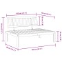 Mittleres Palettensofa für den Garten aus massivem Akazienholz. von , Outdoor-Sofas - Ref: Foro24-365845, Preis: 139,54 €, Ra...