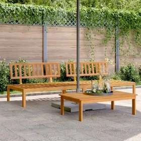Sofás centrales palets de jardín 2 uds madera maciza de acacia by , Outdoor sofas - Ref: Foro24-365847, Price: 243,72 €, Disc...