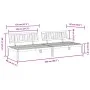 Sofás centrales palets de jardín 2 uds madera maciza de acacia de , Sofás de exterior - Ref: Foro24-365847, Precio: 243,72 €,...