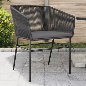 Sillones de jardín con cojines 2 uds ratán sintético negro by , Garden chairs - Ref: Foro24-369102, Price: 157,09 €, Discount: %