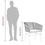 Gartensofas mit Kissen, 2 Stück, aus schwarzem synthetischem Rattan von , Gartenstühle - Ref: Foro24-369102, Preis: 134,65 €,...