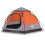 Tienda campaña cabaña 4 personas apertura rápida gris naranja by , tents - Ref: Foro24-4005337, Price: 103,89 €, Discount: %