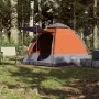 Tienda campaña cabaña 4 personas apertura rápida gris naranja by , tents - Ref: Foro24-4005337, Price: 103,89 €, Discount: %