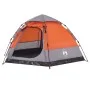 Tienda campaña cabaña 4 personas apertura rápida gris naranja by , tents - Ref: Foro24-4005337, Price: 103,89 €, Discount: %