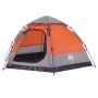 Zeltkabine für 4 Personen, schnelles Öffnen, grau orange von , Zelte - Ref: Foro24-4005337, Preis: 94,38 €, Rabatt: %