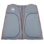 Tienda de privacidad pop-up impermeable gris y naranja
