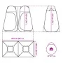 Tienda de privacidad pop-up impermeable gris y naranja by , tents - Ref: Foro24-4004139, Price: 106,96 €, Discount: %