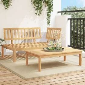 Set de sofás de palets de jardín 2 pzas madera maciza de acacia by , Outdoor sofas - Ref: Foro24-365853, Price: 192,55 €, Dis...