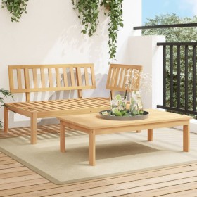 Set de sofás de palets de jardín 2 pzas madera maciza de acacia by , Outdoor sofas - Ref: Foro24-365853, Price: 195,40 €, Dis...