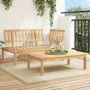 Set de sofás de palets de jardín 2 pzas madera maciza de acacia by , Outdoor sofas - Ref: Foro24-365853, Price: 192,55 €, Dis...