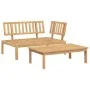 Set de sofás de palets de jardín 2 pzas madera maciza de acacia by , Outdoor sofas - Ref: Foro24-365853, Price: 192,55 €, Dis...