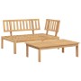 Set de sofás de palets de jardín 2 pzas madera maciza de acacia by , Outdoor sofas - Ref: Foro24-365853, Price: 195,40 €, Dis...