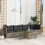 Juego de sofás jardín con cojines 5 pzas ratán sintético gris von , Gartensets - Ref: Foro24-3261729, Preis: 401,57 €, Rabatt: %