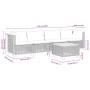 Juego de sofás jardín con cojines 5 pzas ratán sintético gris von , Gartensets - Ref: Foro24-3261729, Preis: 401,57 €, Rabatt: %