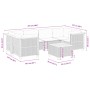 Set de sofás de jardín 7 pzas con cojines ratán sintético negro by , Garden sets - Ref: Foro24-3261743, Price: 489,20 €, Disc...