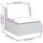 Set de sofás de jardín 7 pzas con cojines ratán sintético negro von , Gartensets - Ref: Foro24-3261743, Preis: 513,06 €, Raba...