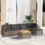 Set de muebles de jardín 6 pzas y cojines ratán sintético gris von , Gartensets - Ref: Foro24-3261795, Preis: 491,88 €, Rabat...