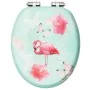Toilet seat with soft close MDF lid flamingo design by vidaXL, Toilet and bidet seats - Ref: Foro24-146912, Price: 51,26 €, D...