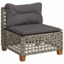 Set de muebles de jardín 6 pzas y cojines ratán sintético gris von , Gartensets - Ref: Foro24-3261795, Preis: 491,88 €, Rabat...