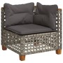 Set de muebles de jardín 6 pzas y cojines ratán sintético gris von , Gartensets - Ref: Foro24-3261795, Preis: 491,88 €, Rabat...