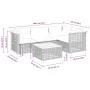 Juego de sofás jardín con cojines 5 pzas ratán sintético gris by , Garden sets - Ref: Foro24-3261807, Price: 429,36 €, Discou...
