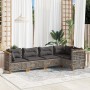Juego de sofás jardín con cojines 5 pzas ratán sintético gris by , Garden sets - Ref: Foro24-3261813, Price: 432,51 €, Discou...
