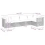 Juego de sofás jardín con cojines 5 pzas ratán sintético gris by , Garden sets - Ref: Foro24-3261813, Price: 441,05 €, Discou...