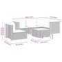 Set de sofás de jardín 6 piezas y cojines ratán sintético negro by , Garden sets - Ref: Foro24-3261839, Price: 404,16 €, Disc...