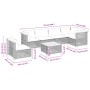 Set de sofás de jardín 7 pzas con cojines ratán sintético gris by , Garden sets - Ref: Foro24-3261879, Price: 578,68 €, Disco...