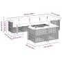 Gartensofagarnitur 7-teilig mit grauen Polstern aus synthetischem Rattan von , Gartensets - Ref: Foro24-3261885, Preis: 643,1...