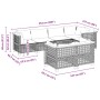Set de sofás de jardín 7 pzas con cojines ratán sintético gris by , Garden sets - Ref: Foro24-3261885, Price: 644,23 €, Disco...