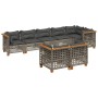 Set de sofás de jardín y cojines 8 piezas ratán sintético gris de , Conjuntos de jardín - Ref: Foro24-3261891, Precio: 706,93...