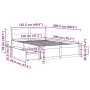 Bed frame with white pine wood drawers 120x200 cm by , Beds and slatted bases - Ref: Foro24-3282352, Price: 302,95 €, Discoun...