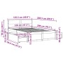 Bettgestell mit Schubladen aus weißem Kiefernholz 120x200 cm von , Betten und Lattenroste - Ref: Foro24-3282352, Preis: 316,3...