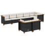 Set de sofás de jardín y cojines 8 piezas ratán sintético negro de , Conjuntos de jardín - Ref: Foro24-3261887, Precio: 575,2...