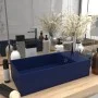 Sink with dark blue ceramic overflow. by vidaXL, Sinks - Ref: Foro24-146990, Price: 81,54 €, Discount: %
