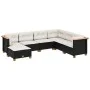 Set de sofás de jardín 7 pzas con cojines ratán sintético negro by , Garden sets - Ref: Foro24-3261935, Price: 544,37 €, Disc...