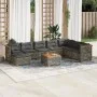 Set de muebles de jardín 9 pzas y cojines ratán sintético gris by , Garden sets - Ref: Foro24-3261963, Price: 711,90 €, Disco...