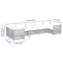 Set de sofás de jardín 7 pzas con cojines ratán sintético gris by , Garden sets - Ref: Foro24-3261975, Price: 618,47 €, Disco...