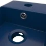 Sink with dark blue ceramic overflow. by vidaXL, Sinks - Ref: Foro24-146990, Price: 81,54 €, Discount: %