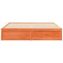 Estructura de cama madera maciza pino marrón cera 120x200 cm de , Camas y somieres - Ref: Foro24-3282365, Precio: 246,19 €, D...