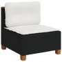 Set de sofás de jardín 11 pzas y cojines ratán sintético negro by , Garden sets - Ref: Foro24-3262025, Price: 894,75 €, Disco...