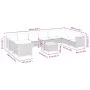 Set de sofás de jardín 11 pzas y cojines ratán sintético negro by , Garden sets - Ref: Foro24-3262025, Price: 894,75 €, Disco...