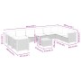 Set de sofás de jardín 11 pzas y cojines ratán sintético negro by , Garden sets - Ref: Foro24-3262025, Price: 815,15 €, Disco...